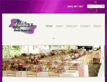 Tablet Screenshot of listerpartyrentals.com